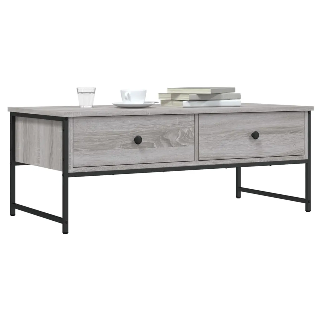 Tavolino Grigio Sonoma 101x49 cm | Arredo Salotto Moderno