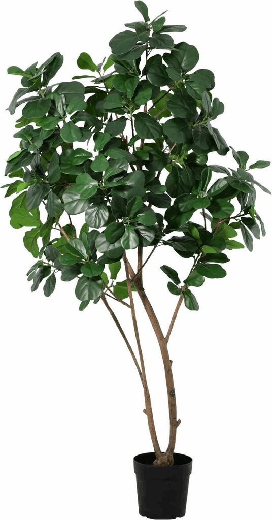 Ficus Lyrata Tree Kunstpflanze 180cm – Große Geigenfeige Deko Baum – Pflegefreie Zimmerpflanze für Wohnzimmer Büro & Empfangsbereich