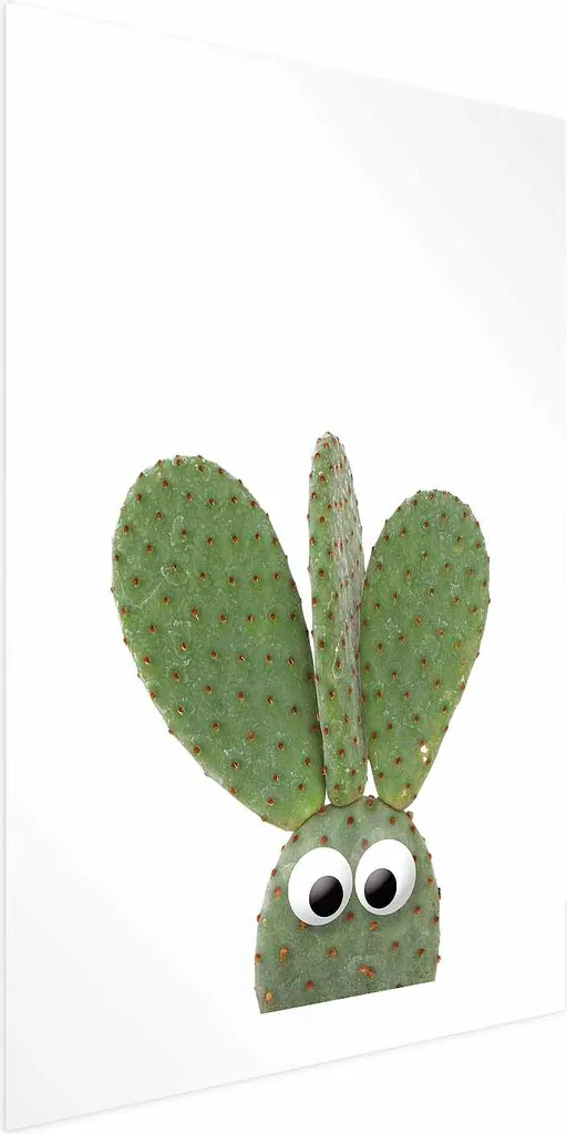 Poster Cactus 60x90 cm Foderato Boho Style Decorazione Murale Verticale