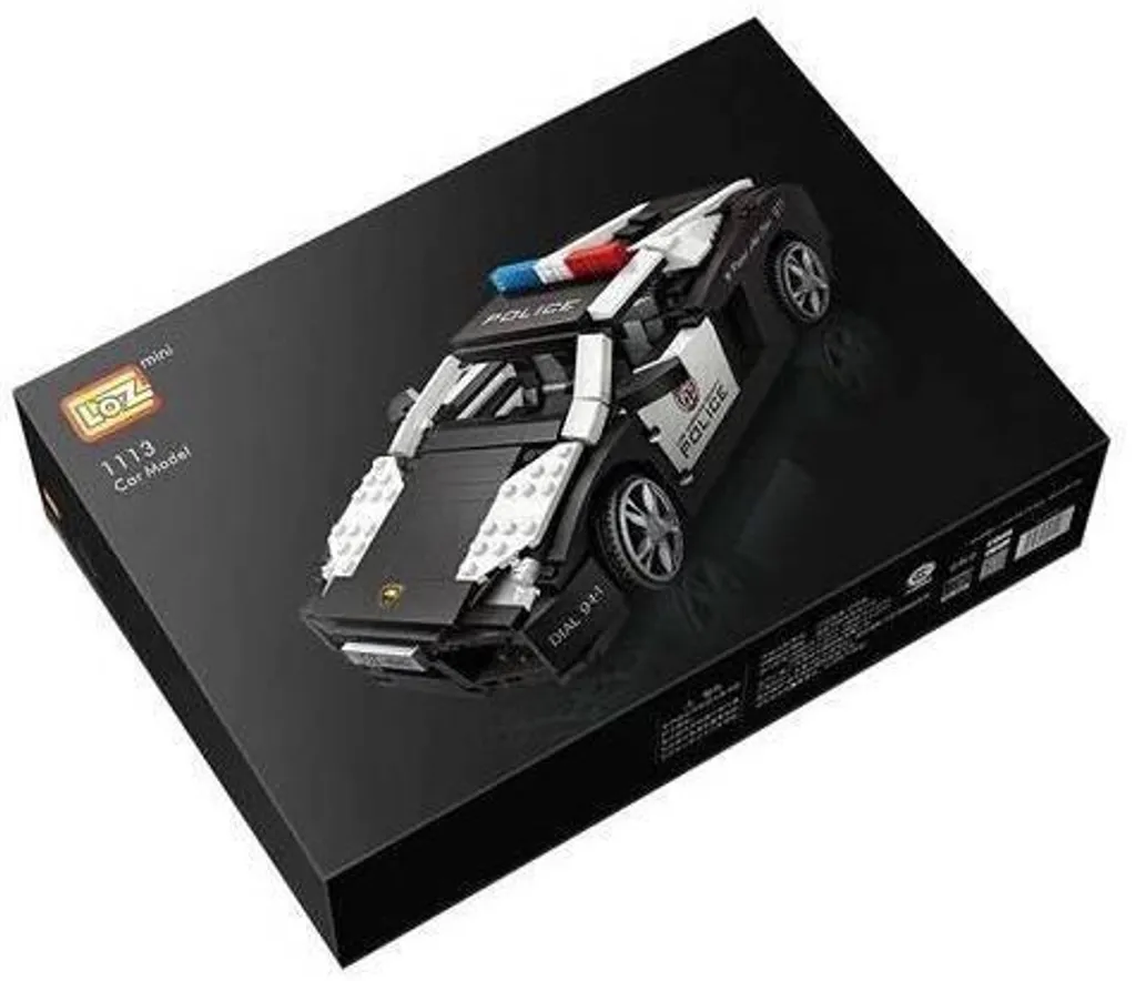 Blocs de construction de voiture de police 320 pièces jeu créatif pour enfant