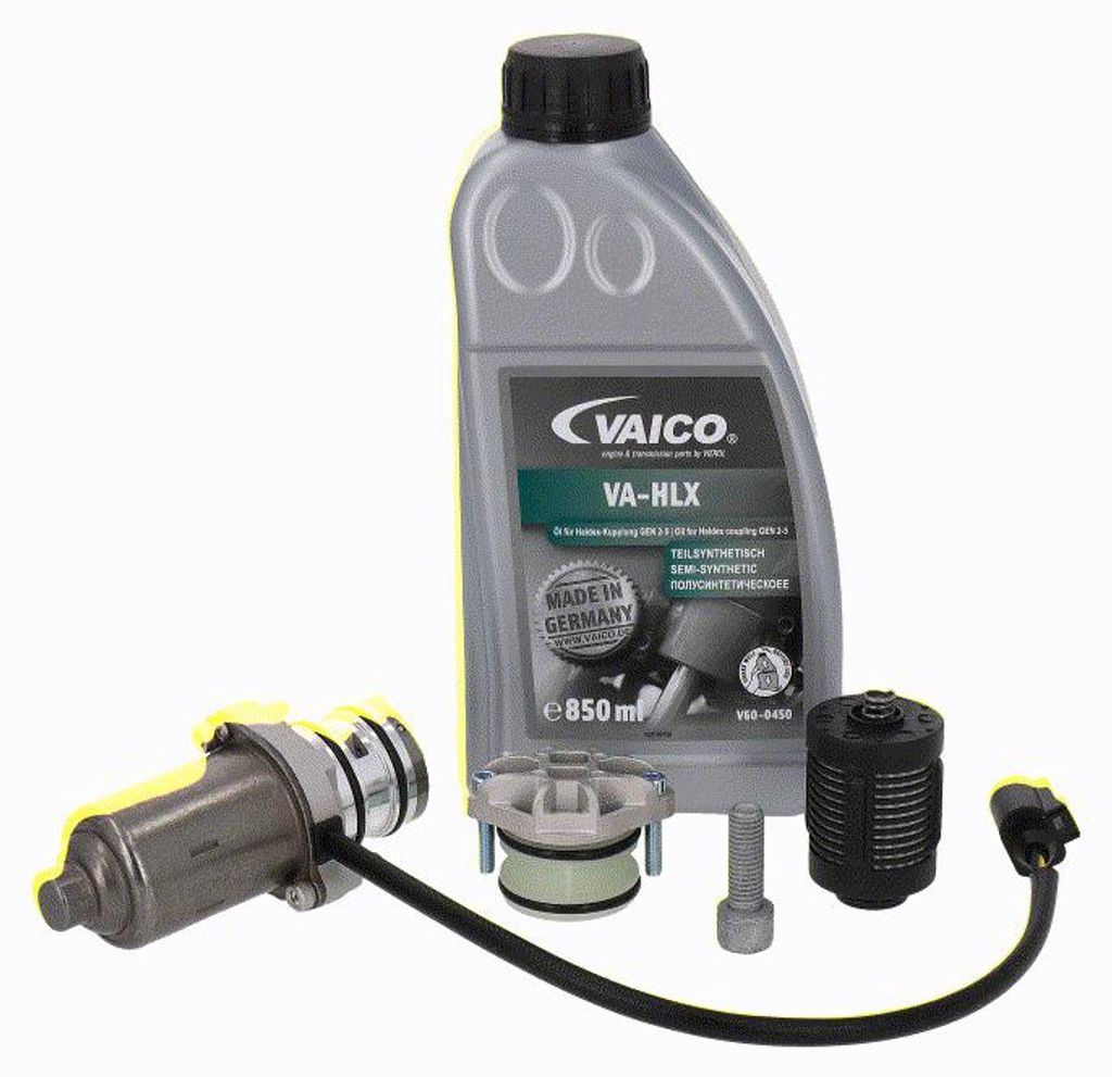 VAICO Reparatursatz Lamellenkupplungspumpe (Allradantrieb) V10-6825 Hinten für VW GOLF VI (5K1) 0,85L elektrisch-hydraulisch Flasche 0,1127kg
