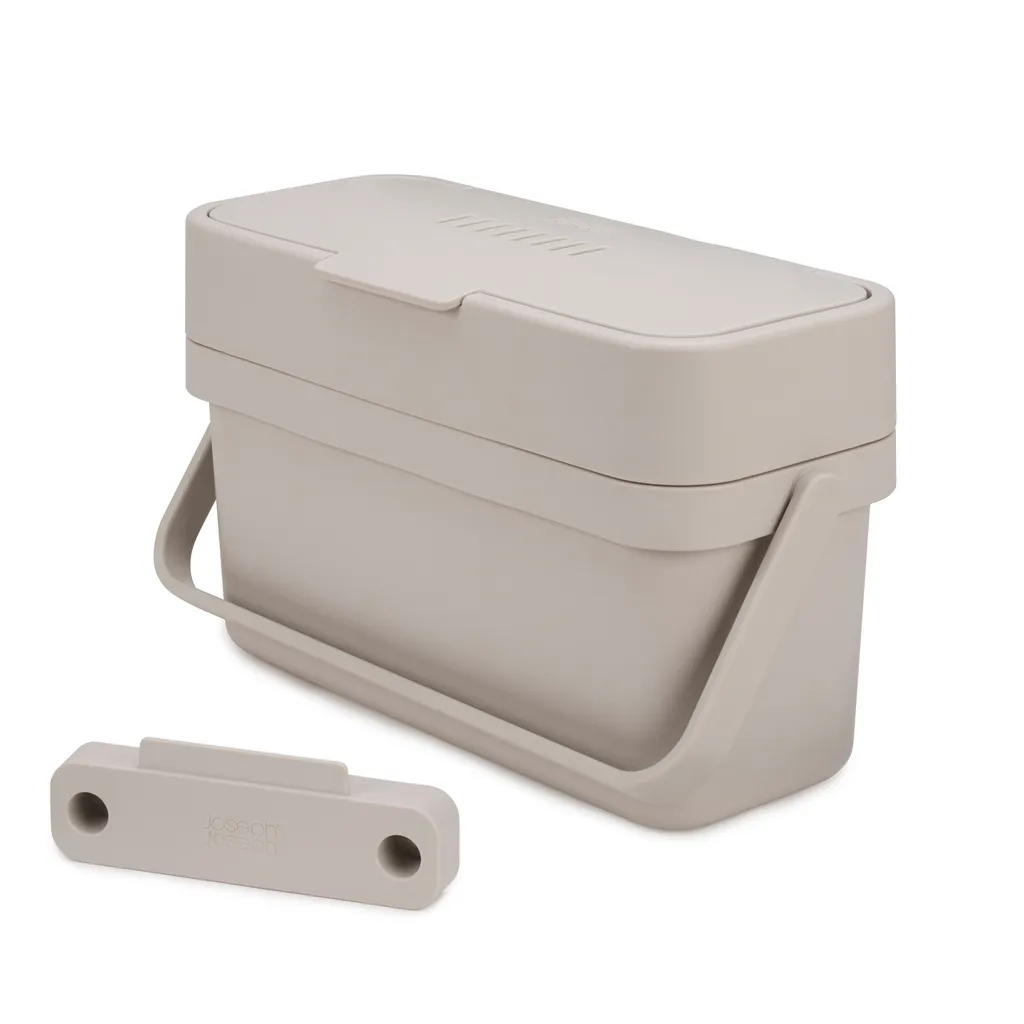 Poubelle à Compost de Cuisine 4 Litres Blanc - Bac à Déchets Organiques