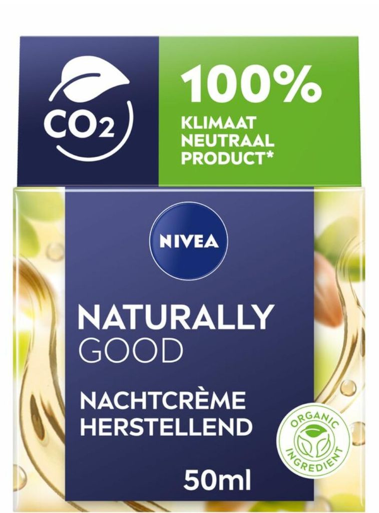 Nivea nature pure nachtcreme senstive skin 50ML Produktbild 
