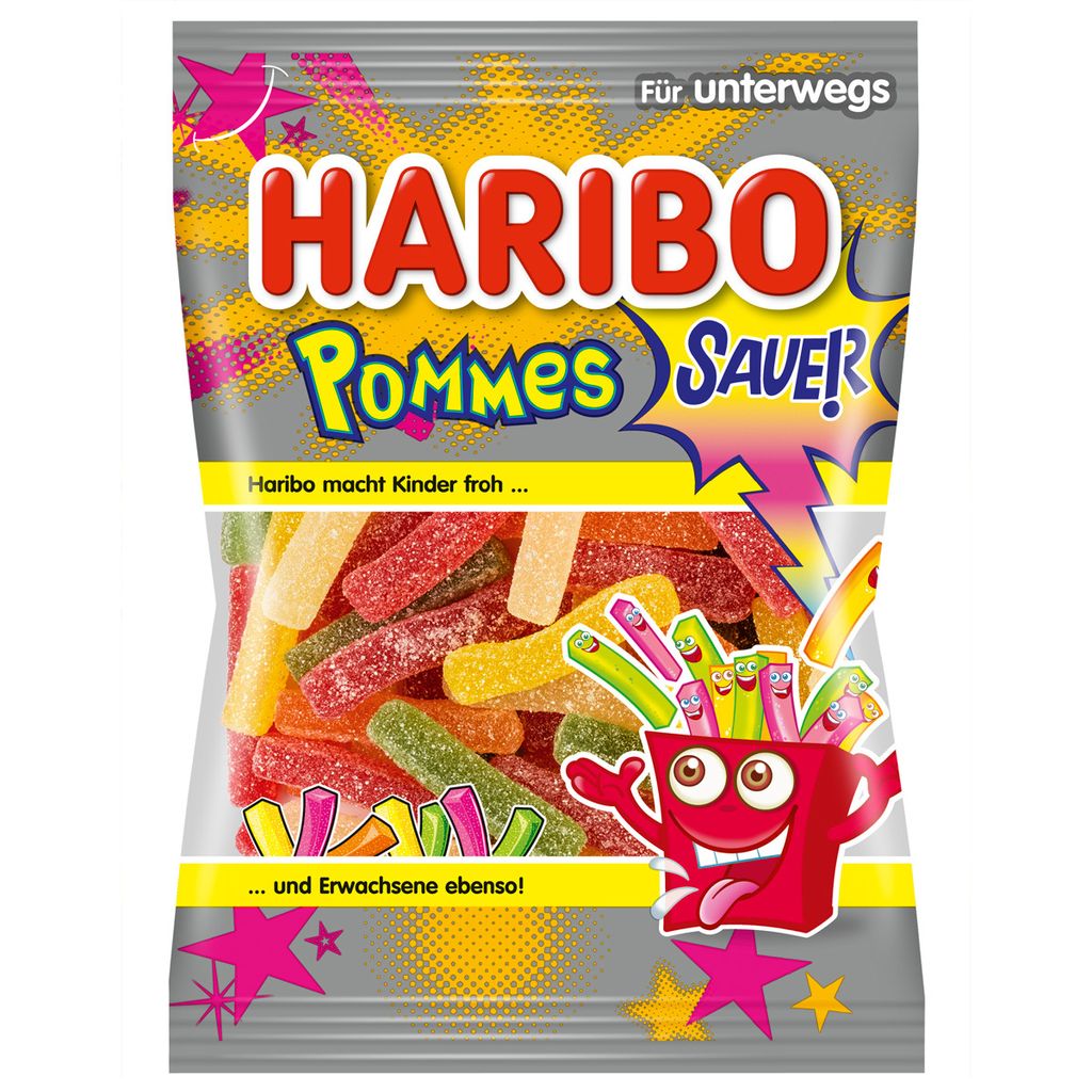 Gelee Frites Saure Pommes 100g - Haribo Produktbild 