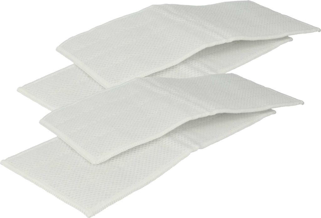 vhbw 4x Ersatzbezug kompatibel mit Kärcher KV 4 Premium, KV 4, WV 6 + KV 4, WV 6 + KV 4 Premium, WV 2 + KV 4 Premium Fensterwischer, Fensterreiniger