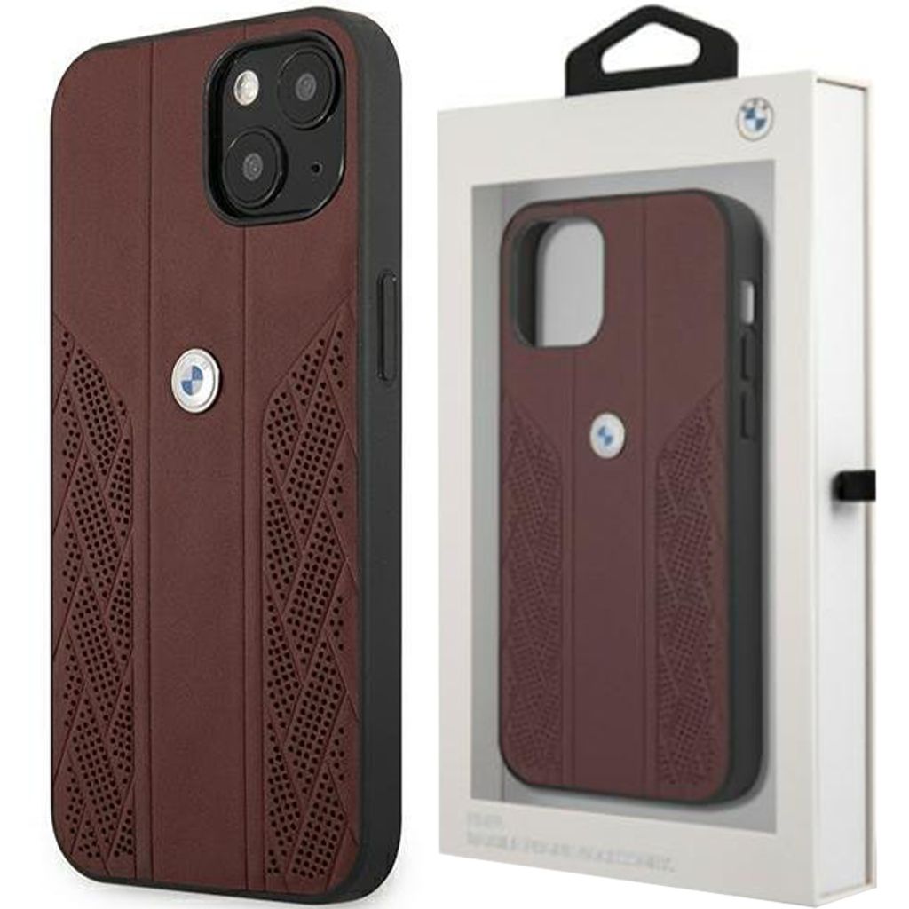 BMW Leather Curve Perforate HC - iPhone 13 mini Hülle (Rot) Produktbild 