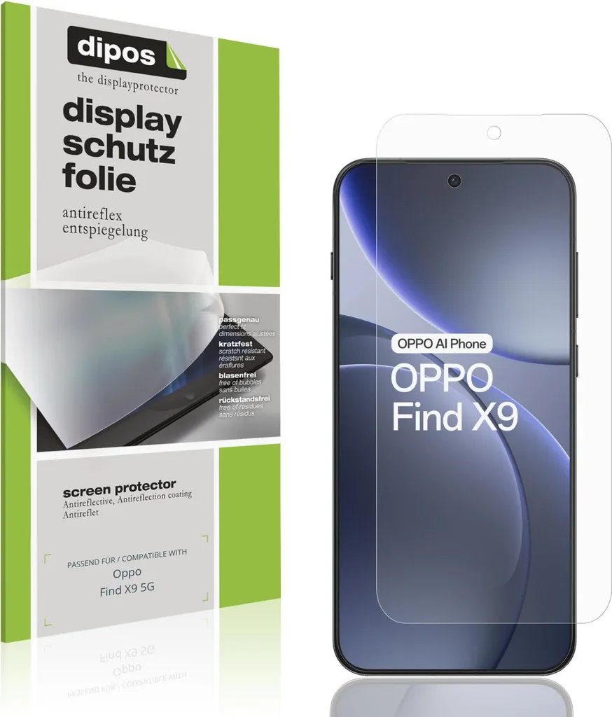 4x Pellicola Oppo Find X9 5G Gaming - Antiriflesso e Anti-Impronta