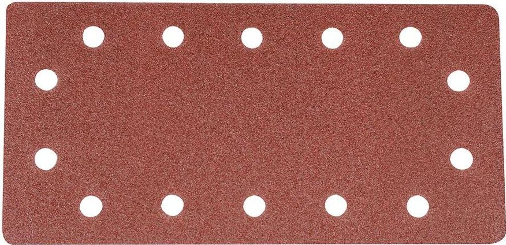 Silverline Klett-Schleifblätter, gelocht, 115 x 230 mm, 10er-Pckg. 80er-Körnung