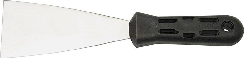 Haromac Malerspachtel Breite 60mm VA rostfrei mit flachovalem schwarzem Kunststoff-Heft besteQualität - A4011060LO