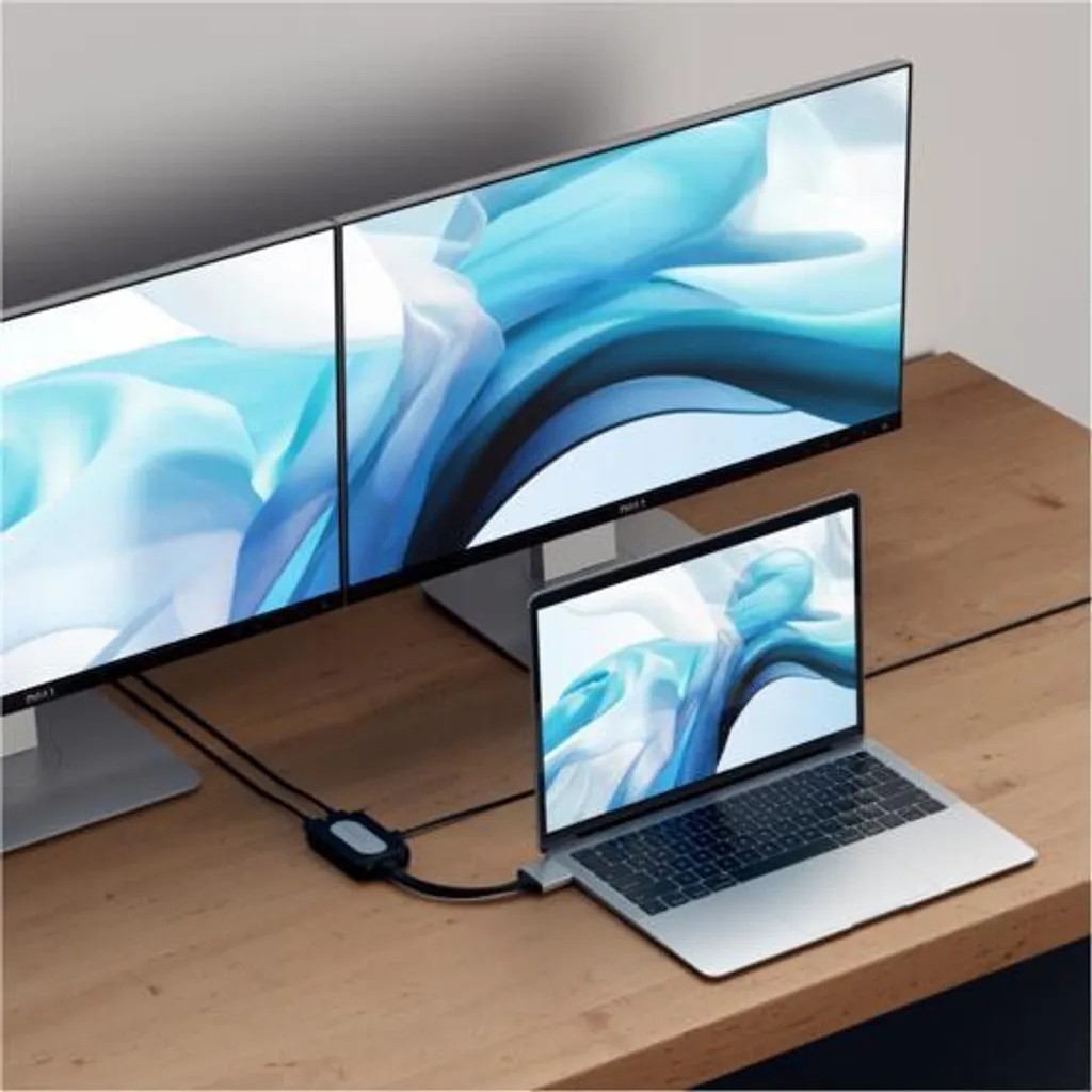 Adaptateur Double Écran HDMI pour Télétravail Satechi USB-C ST-TCDHAS 4K - 12