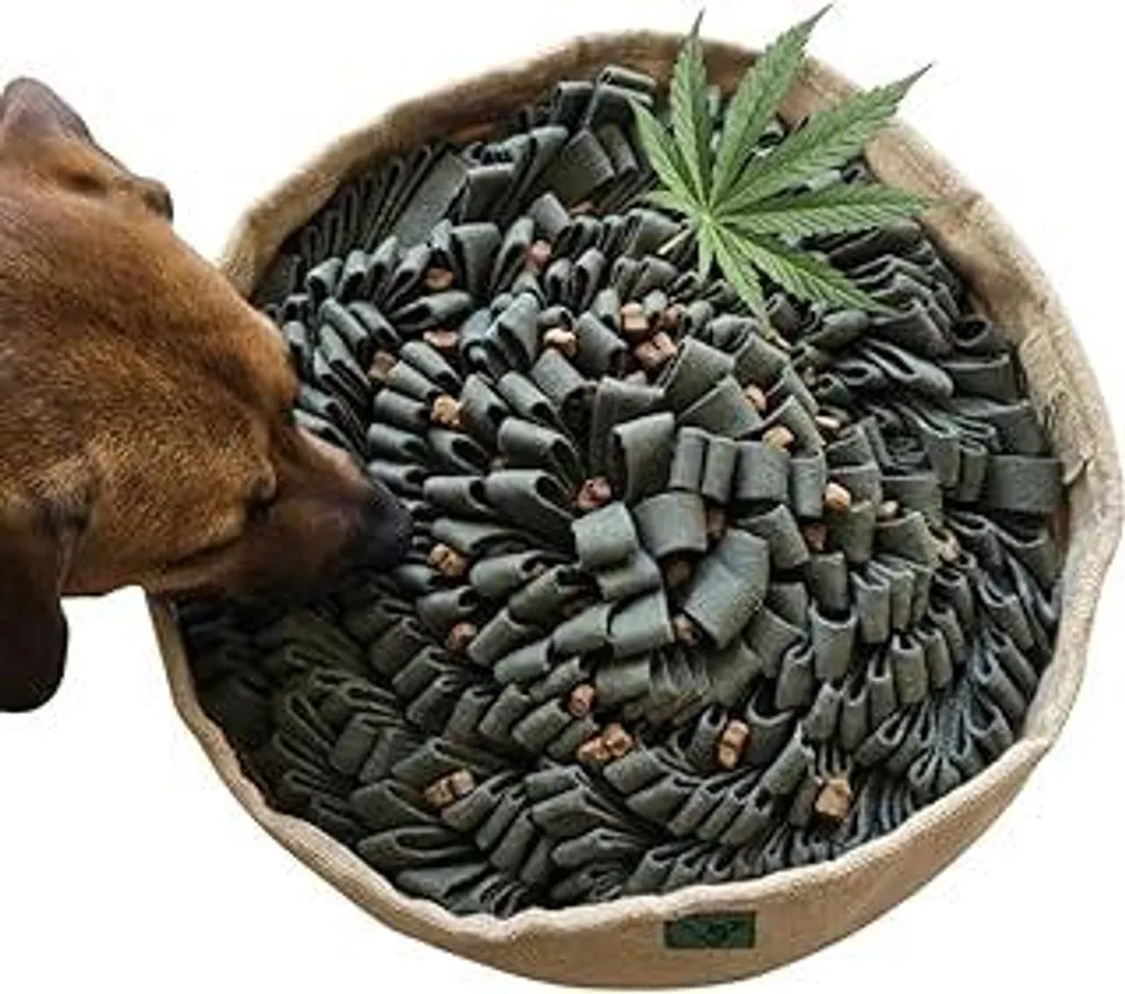 Tappeto Olfattivo Cane Naturale | 82% Canapa 18% Cotone Sostenibile