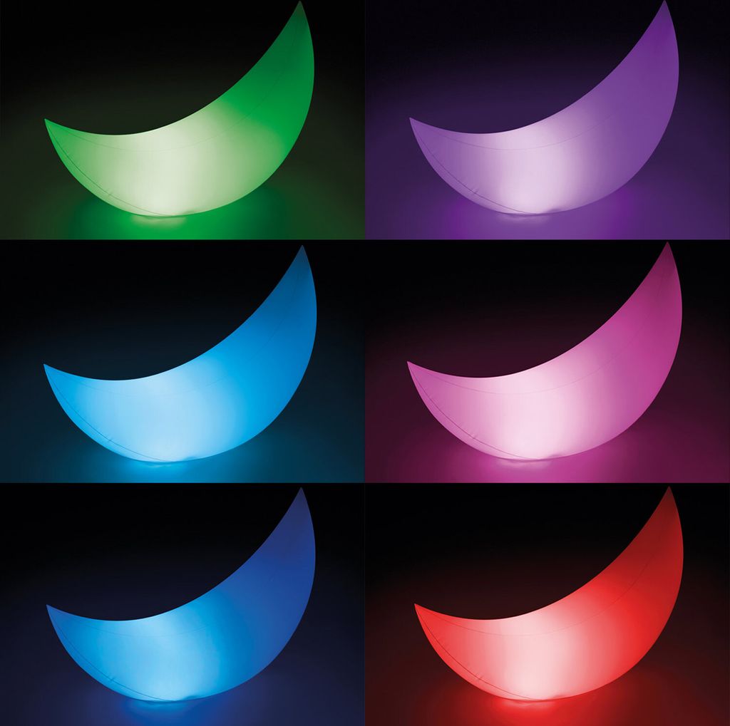 aufblasbarer Halbmond mit LED-Licht 135 x 43 cm Produktbild 22