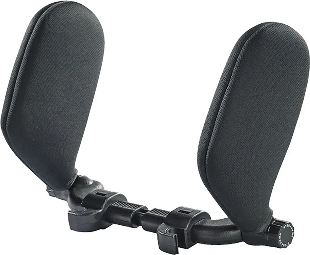 Appuie-tête voiture noir ergonomique et réglable pour confort de nuque