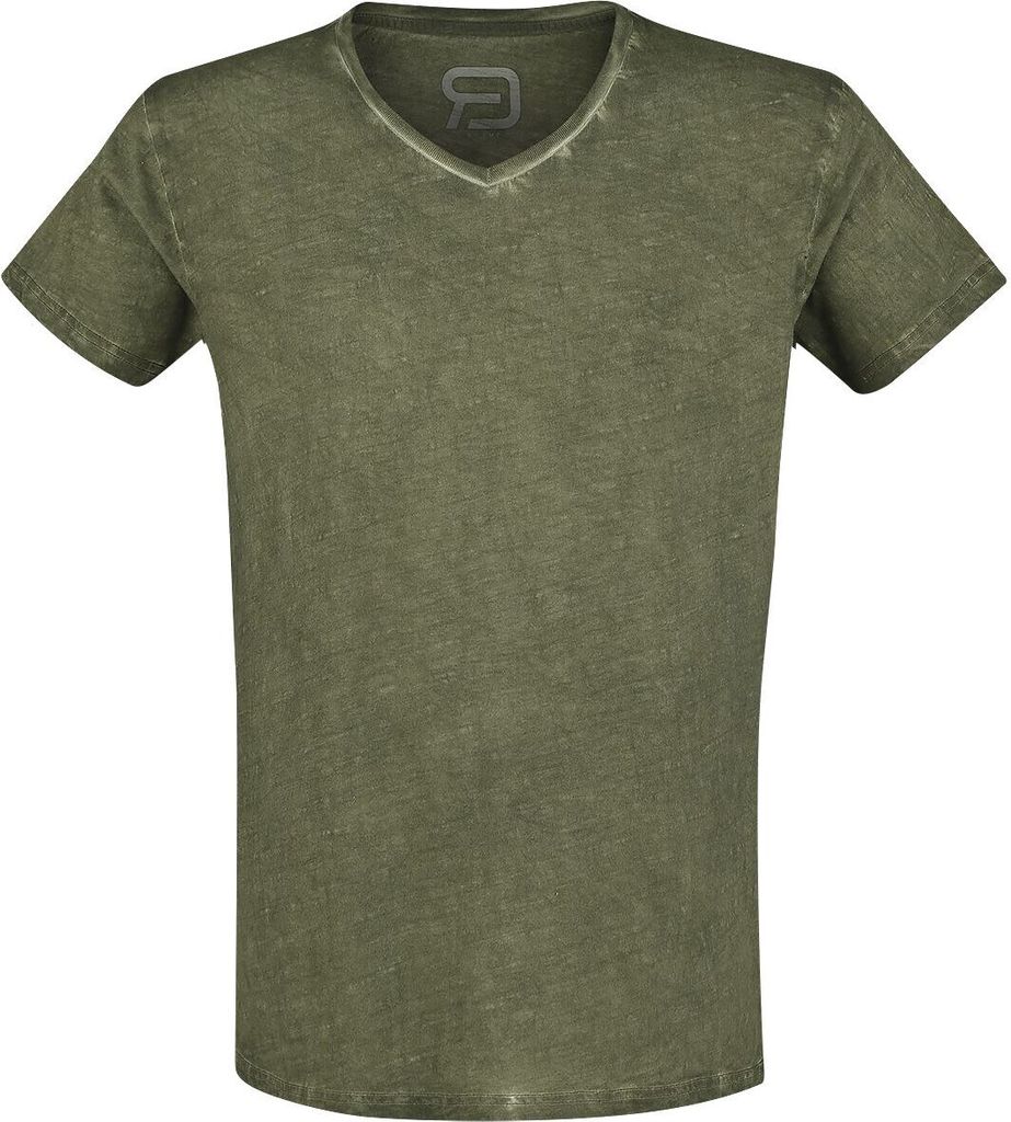 RED by EMP Herren oliv-grünes Basic T-Shirt XXL