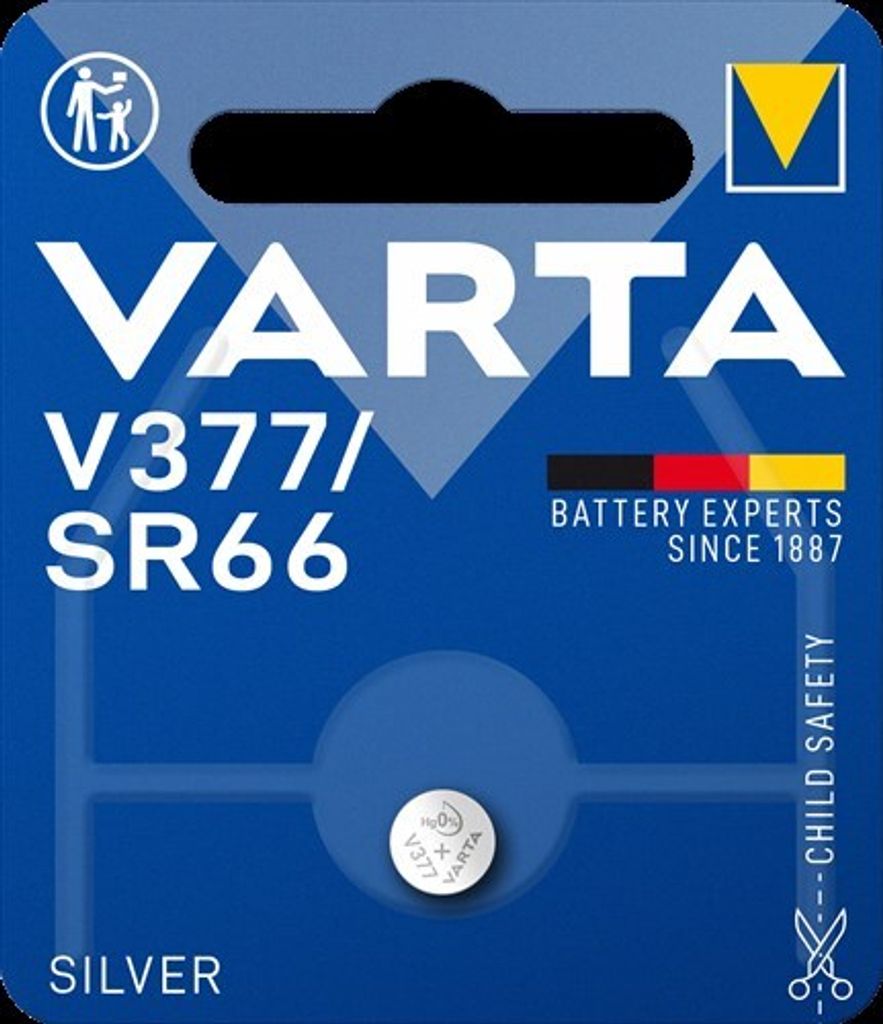 Knopfzelle Uhr Batterie Uhrenbatterie Varta V377 SR66 Produktbild 12