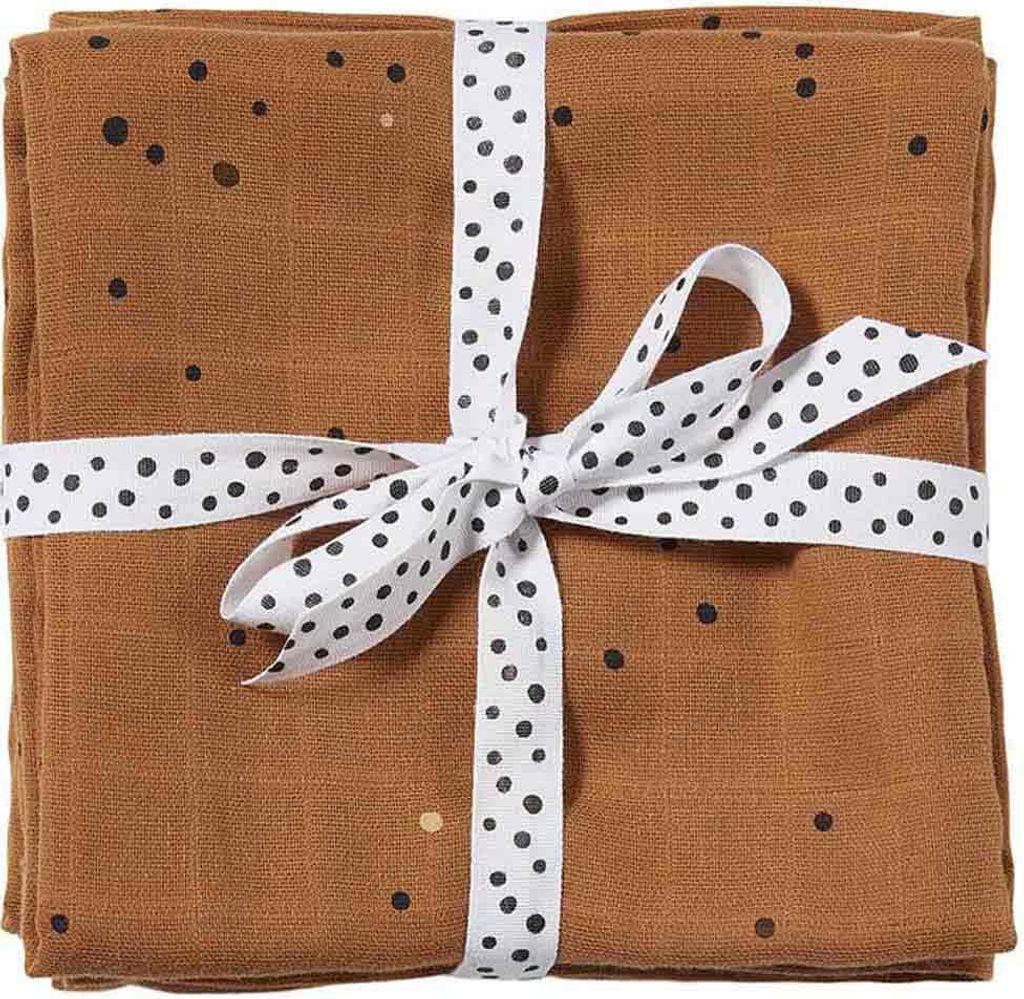 Swaddle 2-pack Dreamy dots mustard 3103574