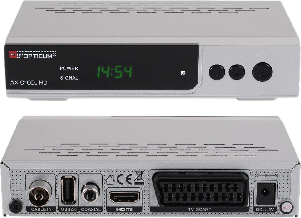 RED OPTICUM AX C100s Digitaler Kabel-Receiver HD - EPG - Produktbild 10