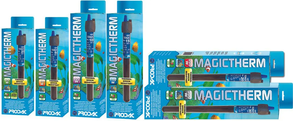 Chauffage d'aquarium submersible MAGICTHERM pour eau douce et de mer