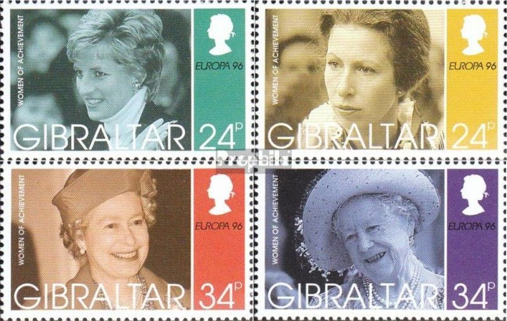 Briefmarken Gibraltar 1996 Mi 755-758 (kompl.Ausg.) postfrisch Frauen