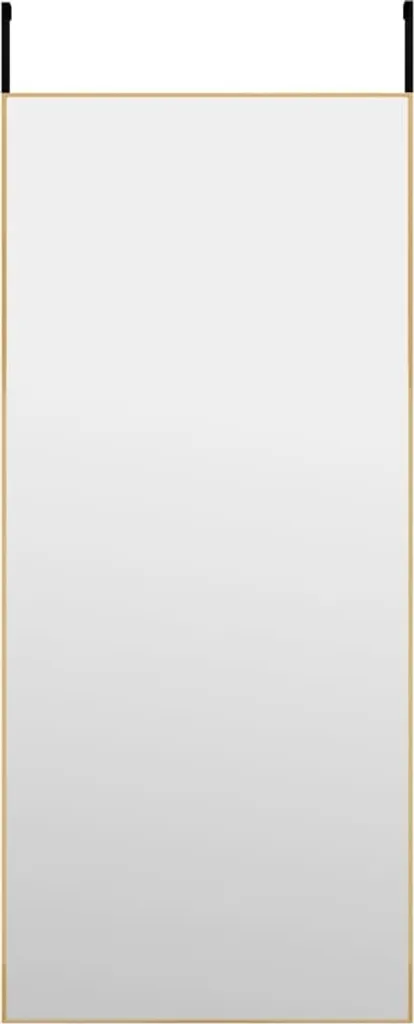 Miroir à suspendre sur porte doré 40x100 cm cadre aluminium vidaXL
