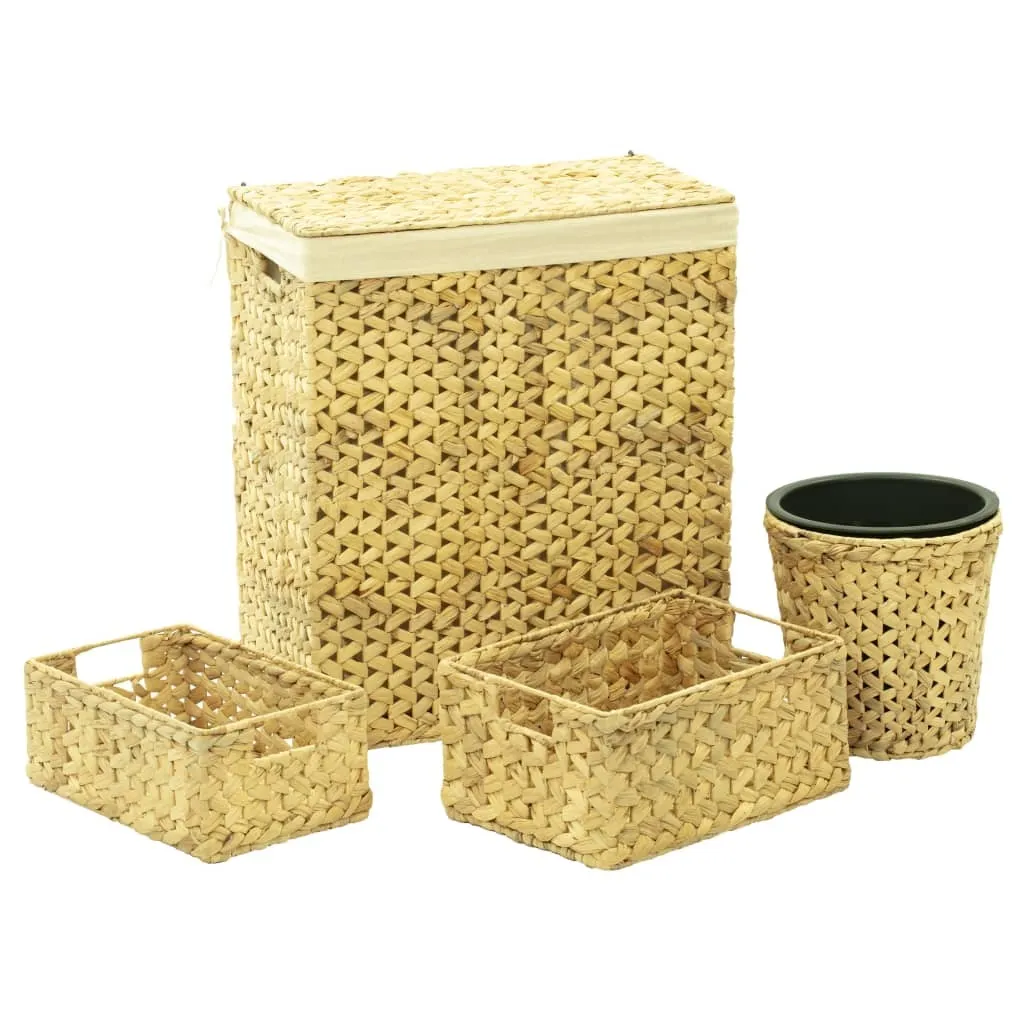 Ensemble salle de bain Jacinthe d’eau - 4 pcs : Fini le plastique terne