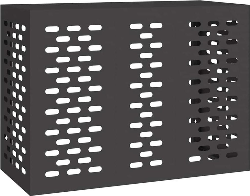 vidaXL Coperchio per aria condizionata nero 110 x 50 x 80 Immagine del prodotto 