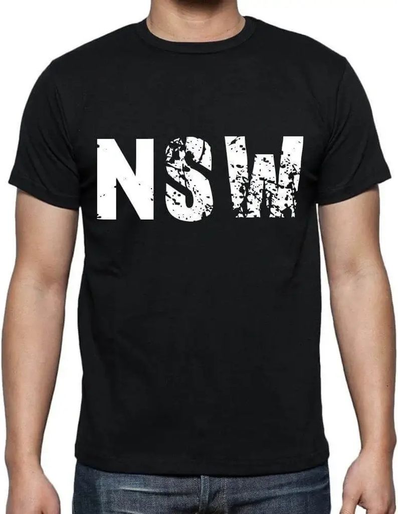 Herren Grafik T-Shirt Nsw Öko-Verantwortlich Vintage Jahrgang Kurzarm Lustige Druck Geburtstag Geschenk Mann