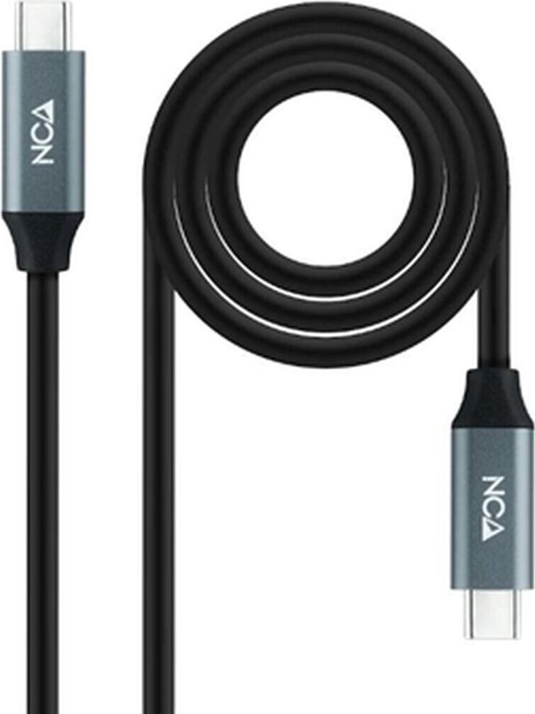 NANOCABLE 10.01.4301-L150 - Kabel USB 3.2 Gen2x2 20Gbps 5A/100W 4K/60Hz USB-C/M-USB-C/M, Schwarz, 1,5 m