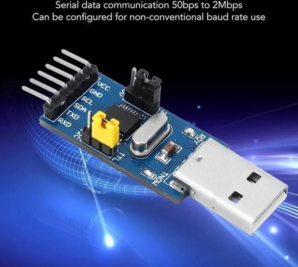 Convertisseur USB vers I2C et UART avec Sortie de Tension Intégrée LED - 9