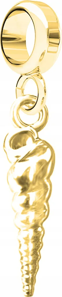 Charm Conchiglia per Bracciali - Argento 925 e Oro - Tema Spiaggia - 1