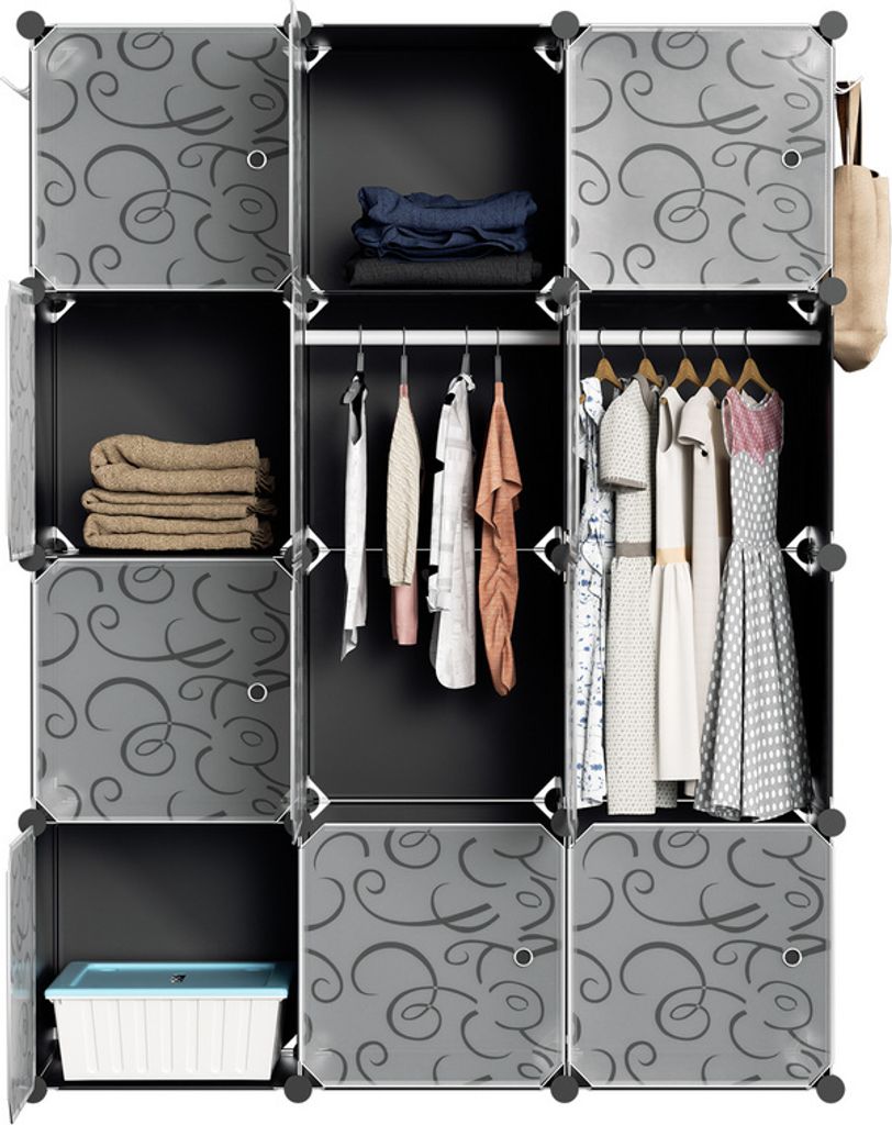 Hengda DIY Armoire à vêtements Système d'étagères à Image du produit 
