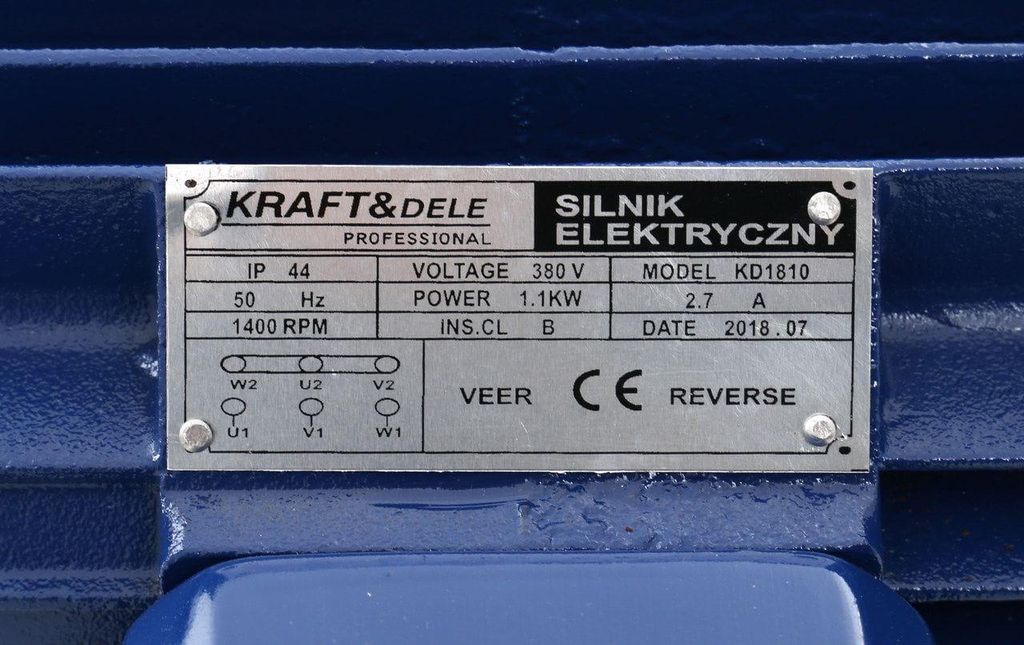Elektrische motor, 1,1 kW, 1400 omwentelingen per minuut, Productafbeelding 