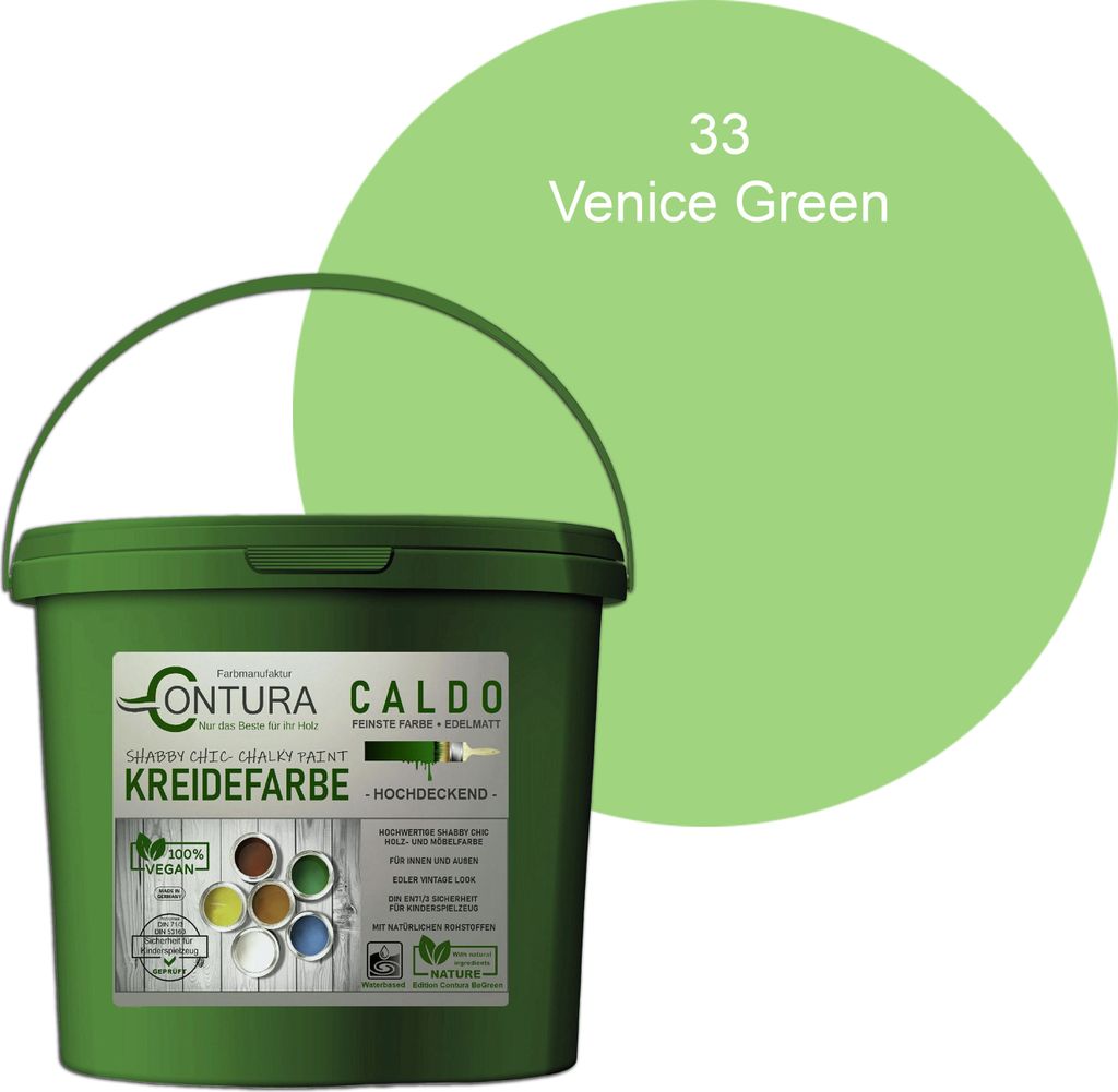 Contura BeGreen 1Kg. Kreidefarbe Shabby Chic Möbellack - 33 Produktbild 