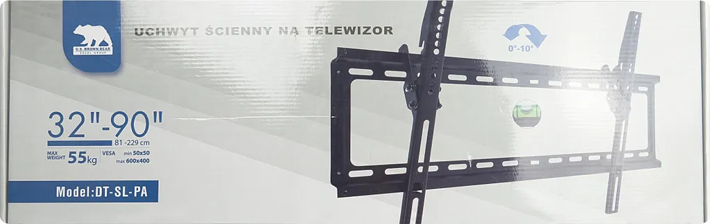 Support TV Inclinable Robuste 55kg - Fixation Murale Universelle 90" - 11