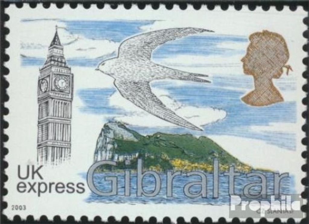 Briefmarken Gibraltar 2003 Mi 1049 (kompl.Ausg.) postfrisch Eilmarke