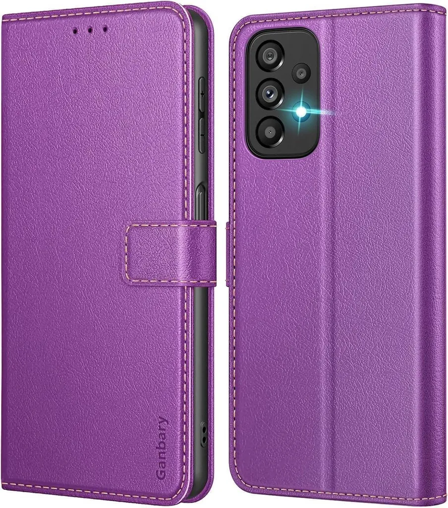 Miglior Prezzo Custodia Samsung A23 Pelle Viola Flip Cover 5G/4G