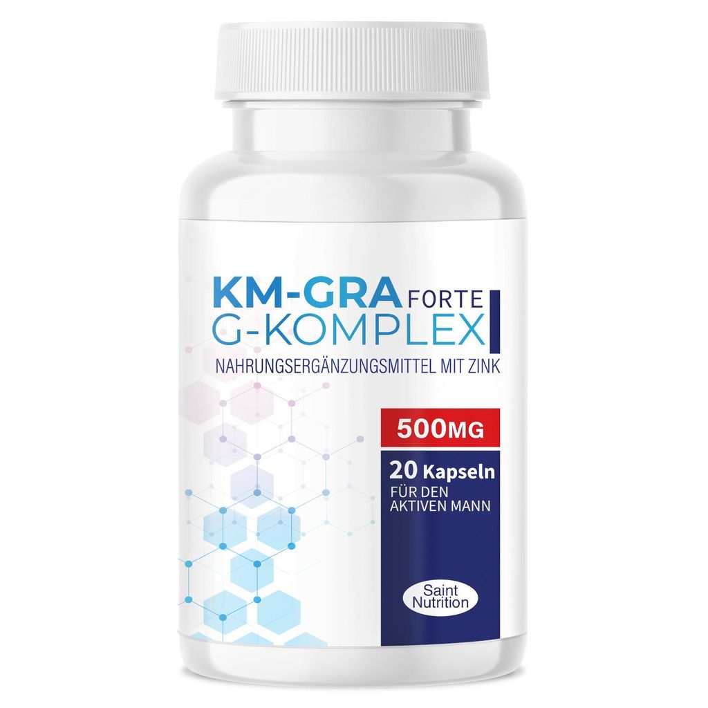 Saint Nutrition KM-GRA Forte – für Männer – für den abenteuerlustigen Mann – mehr Spaß zu zweit – für Ihr Liebesleben – Kapseln f...