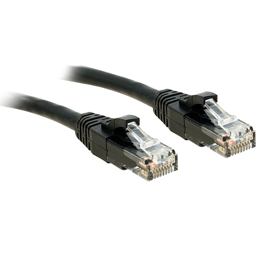 LINDY Patchkabel Cat6 U/UTP schwarz 10m
