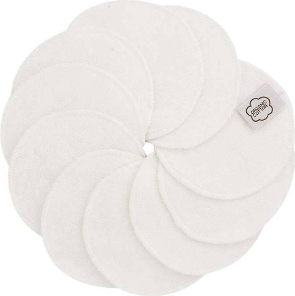 ImseVimse waschbare Abschminkpads 10 Stück Cleansingpads Reinigungspads weiss White Line