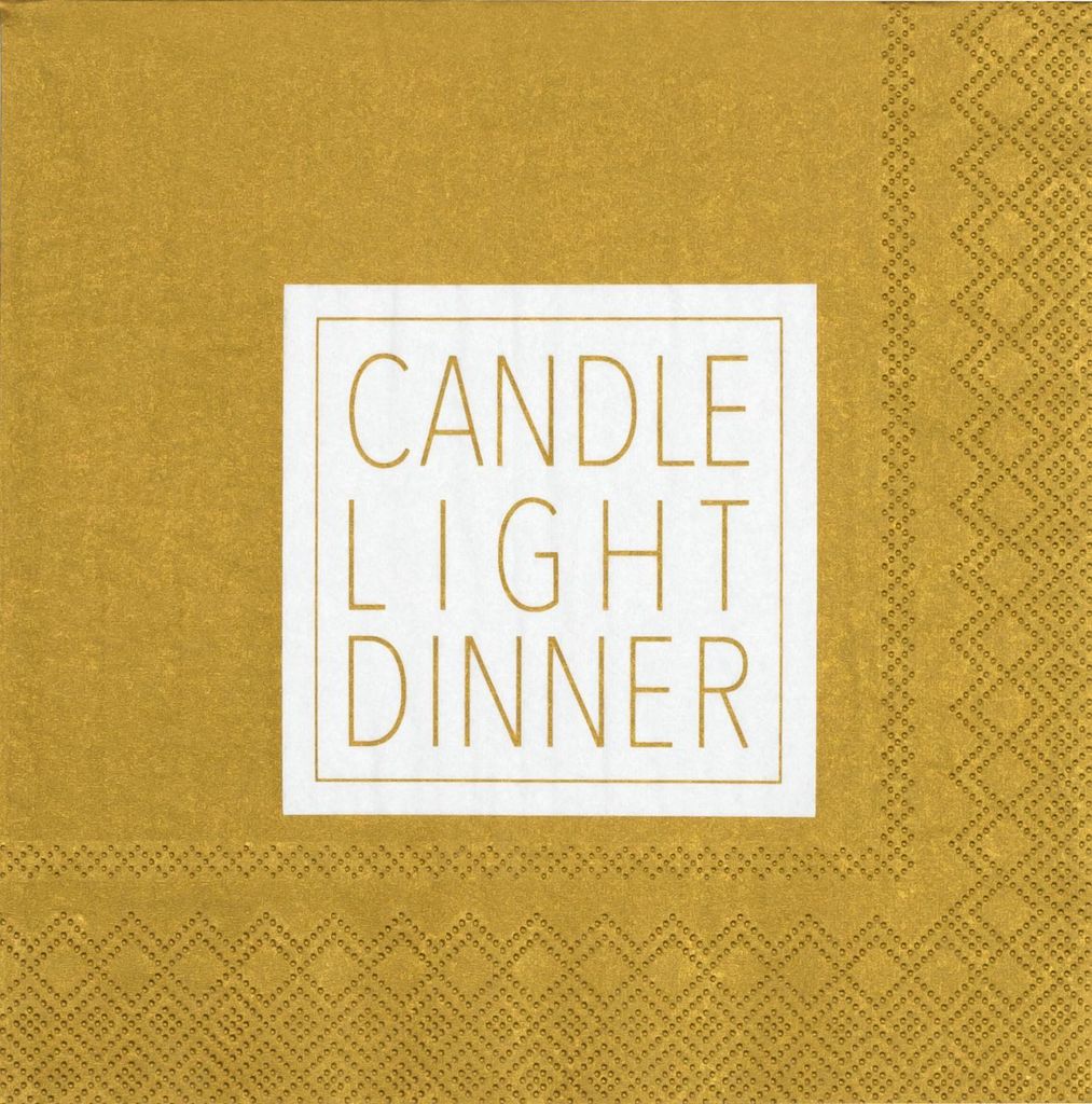 Räder Serviette 33x33cm, Candlelight Dinner Produktbild 