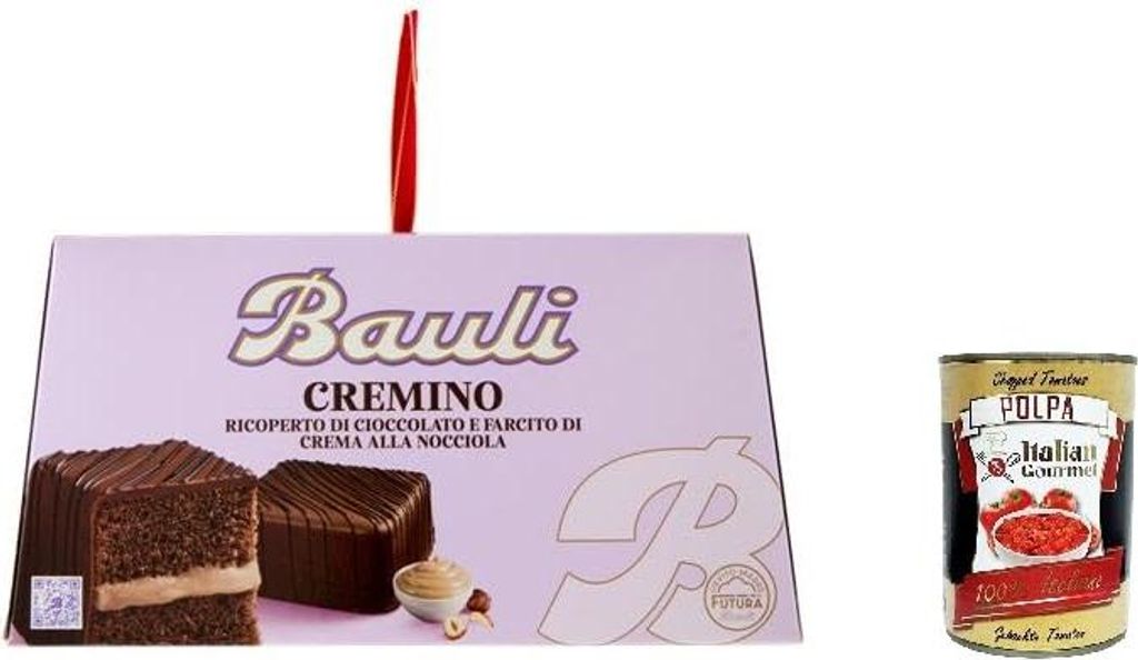Bauli Dolce Cremino 750g – Italienischer Weihnachtskuchen mit Haselnusscreme, Milch- & Zartbitterschokolade – Hergestellt mit natürlichem Liev...