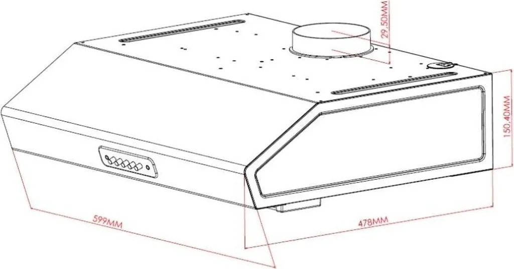 Cappa Tornado60 Samet Inox - Elimina Odori e Vapori con Stile