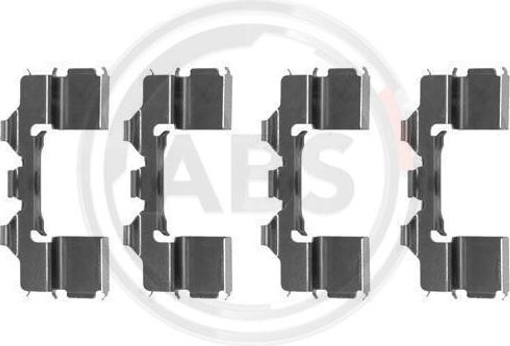 A.B.S. 1104Q Zubehörsatz, Scheibenbremsbeläge OE kompatibel mit Terrano, Serena, Pick-up