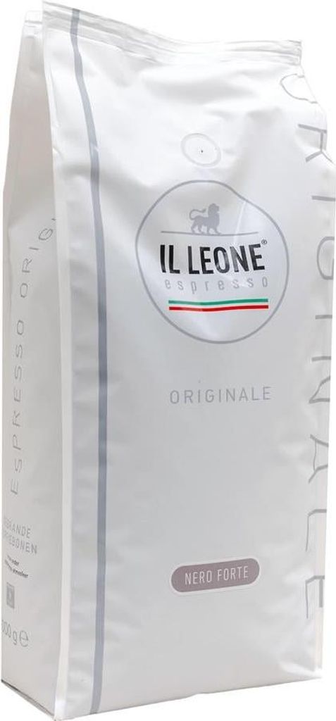 Il Leone Nero Forte Kaffeebohnen 1kg – Dunkle Röstung, intensiv & kräftig, 80% Robusta & 20% Arabica, ideal für Espresso & Kaffee-Vollautomaten