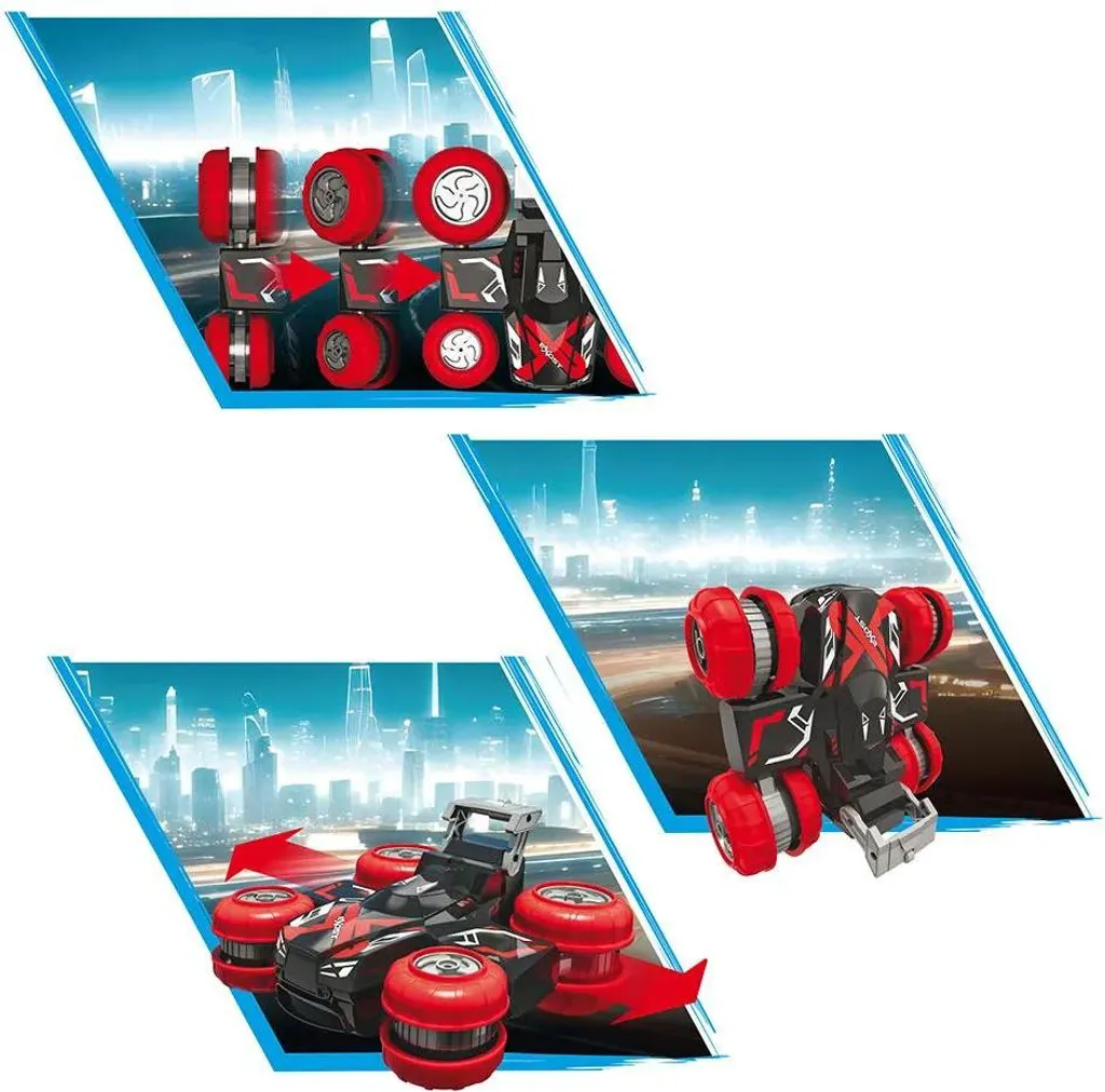 Exost Turbo Slide Rouge : Voiture Télécommandée avec Rotation à 360°