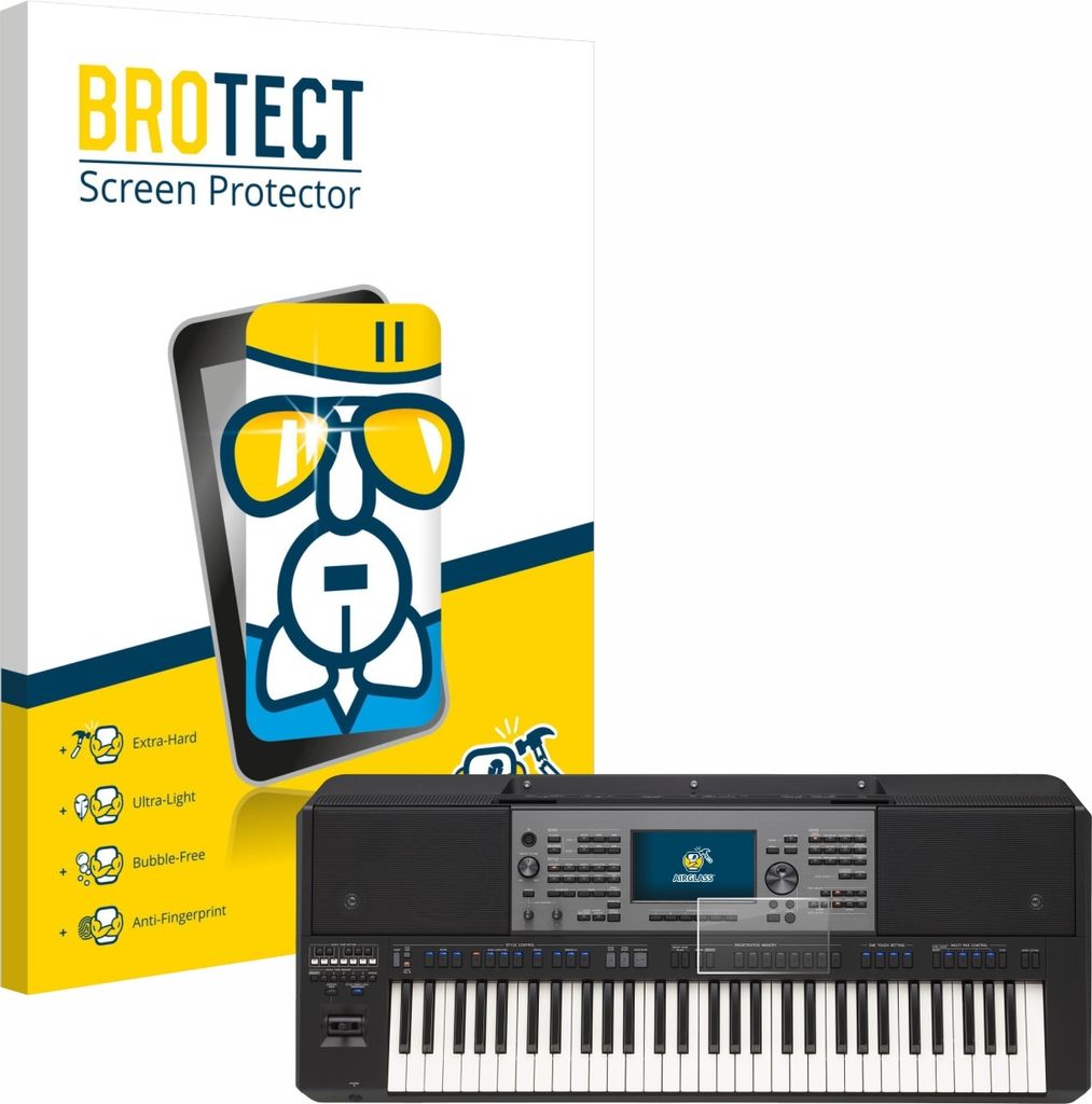 BROTECT Schutzglas für Yamaha PSR-A5000 Schutzfolie Panzer Folie Glas Display Schutz klar