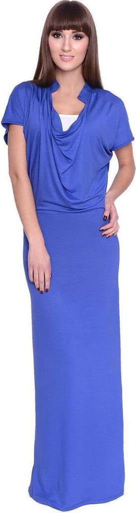 Damen Kleid Dress Maxikleid Lang : Blau M/L 38/40 Produktbild 
