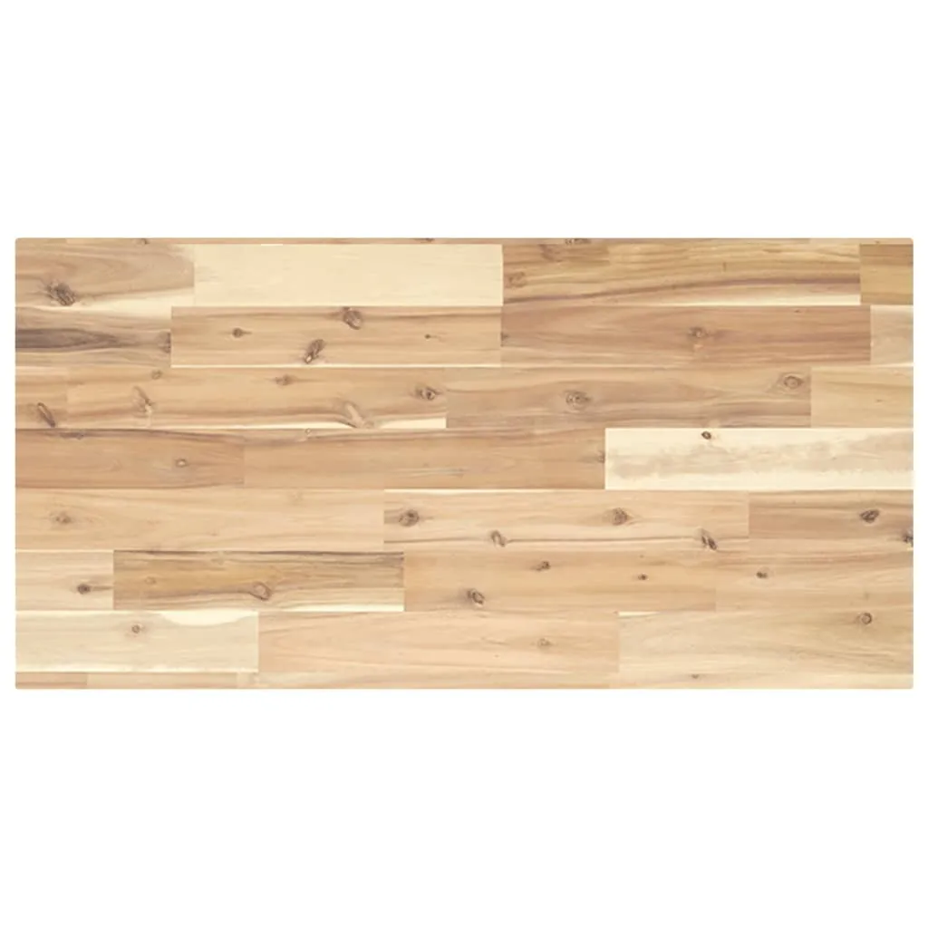 Piano del lavabo Non trattato 100x40x2 cm in legno massiccio di acacia