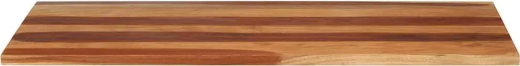Plateau de table en bois de rose massif durable avec chants bruts - 2