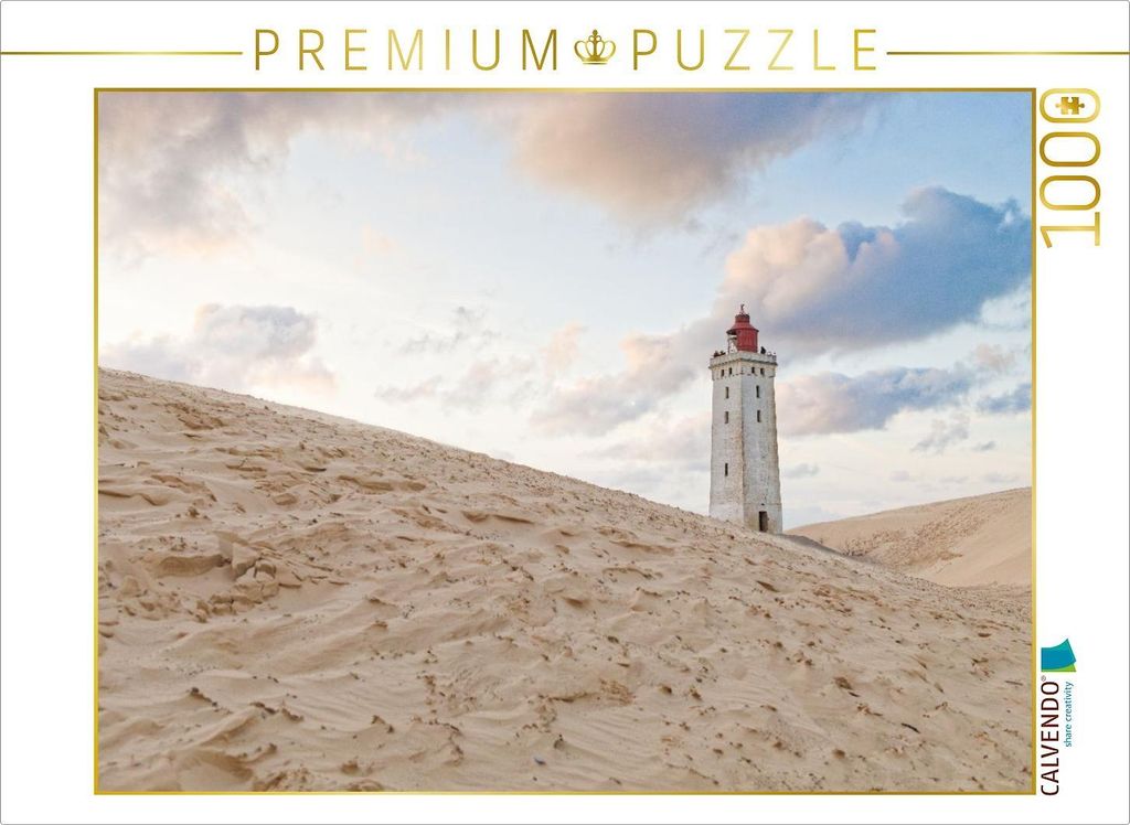 CALVENDO Puzzle Der alte Leuchtturm von Rubjerg Knude | 1000 Teile Lege-Größe 64x48cm Foto-Puzzle für glückliche Stunden